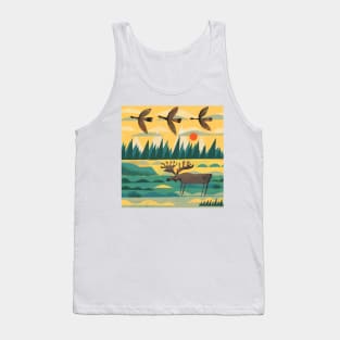 Geese and Moose Tank Top